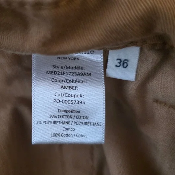 Rag & Bone Fit 2 Chino Pants Mens 36 Amber Brown Excellent MED21F1723A9AM - Picture 9 of 11